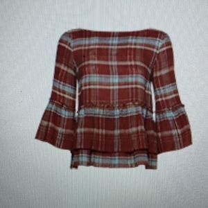 🌺Linen Madras Top🌺